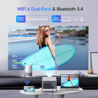 Mini beamer 4K full hd 1080p - draagbaar - shopvlot