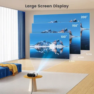 Mini Beamer 4K Home Cinema Projector