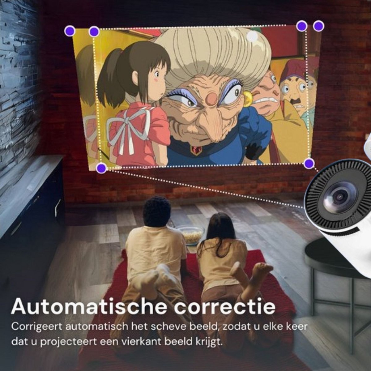 Mini Beamer 4K Laser Projector Draagbaar Android 13