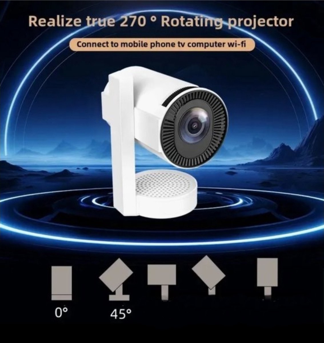 Mini Beamer 4K Laser Projector Draagbaar Android 13