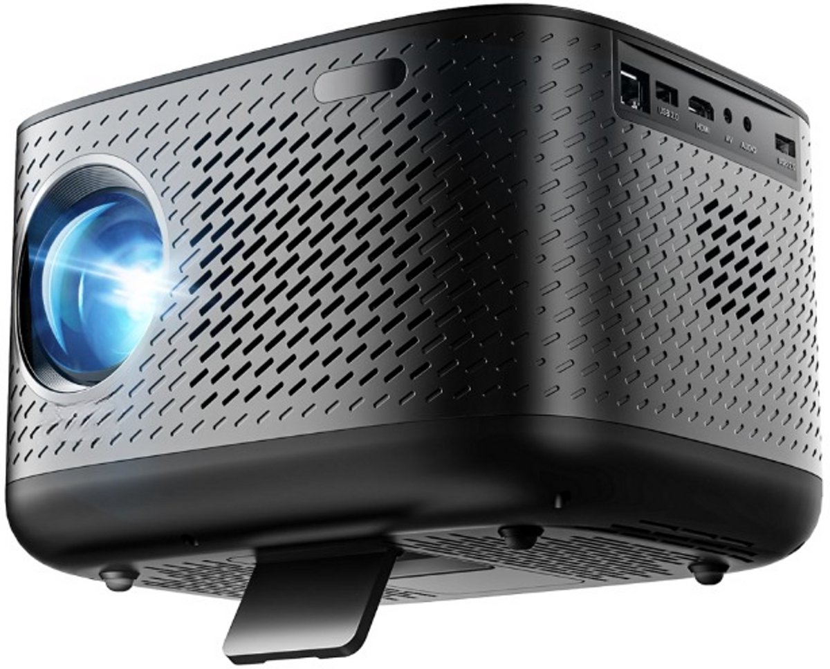 De Mini Beamer 4K Projector Bluetooth WiFi Zwart in één oogopslag