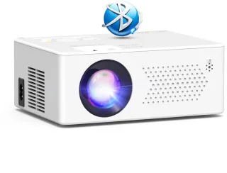 Mini Beamer 4K Wit Bluetooth Draagbaar