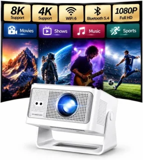 Mini Beamer - Android 14 Smart Projector - Native 1080P - HY350MAX