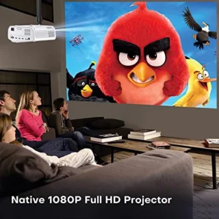Mini Beamer Bluetooth 1080P HDMI USB Wit