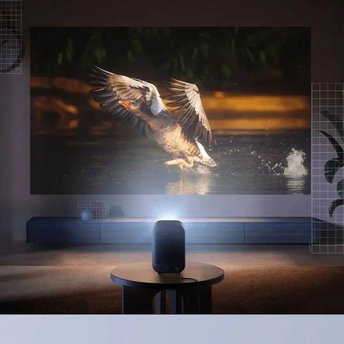 Mini Beamer Digitale Projector 1080P Zwart