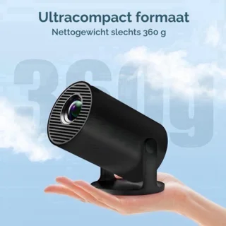 Mini beamer draagbaar – 1280 x 720 resolutie – 18.000 lumen – DLP-technologie – HDMI, USB, 3,5 mm – voor gaming en thuisbioscoop