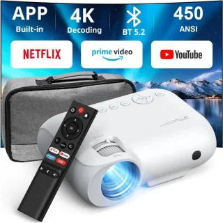Mini Beamer Draagbare Projector Wit