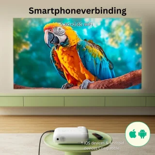 Mini Beamer Draagbare Projector Wit