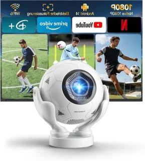 Mini beamer - draagbare projector - wit