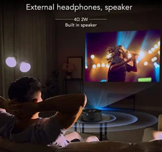 Mini Beamer Draagbare Projector Zwart