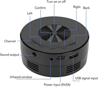 Mini Beamer Draagbare Projector Zwart