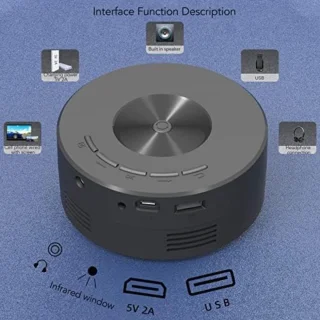 Mini Beamer Draagbare Projector Zwart