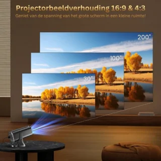 Mini Beamer Draagbare Projector Zwart