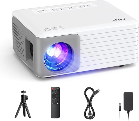 Mini Beamer Full HD 1080P Projector met Statief