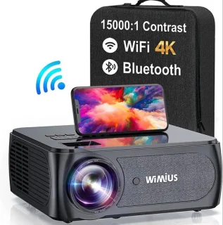 Mini Beamer Full HD 1080P Projector Zwart