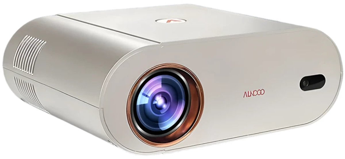 Mini Beamer Full HD 1080P WiFi 1300 Lumens Wit