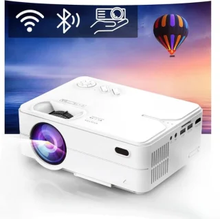 Mini Beamer Full HD Bluetooth HDMI USB Wit Draagbaar Smartphone