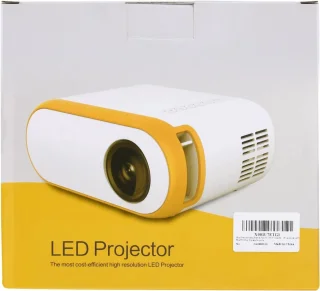 Mini Beamer Full HD HDMI USB Wit Geel Draagbare Projector