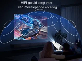 Mini Beamer inclusief 84 inch scherm met Wifi en Bluetooth