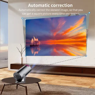 Mini Beamer inclusief 84 inch scherm met Wifi en Bluetooth
