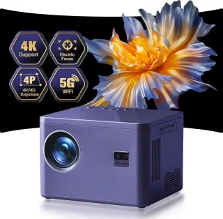 Mini Beamer LED 1080P Draagbare Projector Bluetooth WiFi