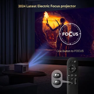 Mini Beamer LED 1080P Draagbare Projector Bluetooth WiFi