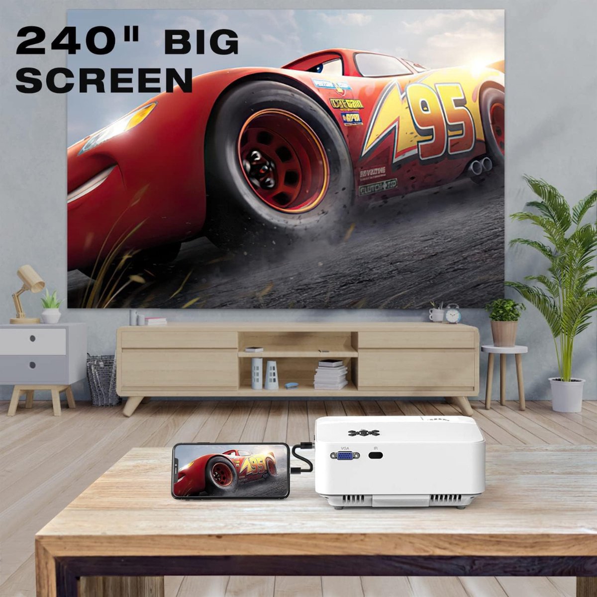 Mini Beamer LED Bluetooth Projector