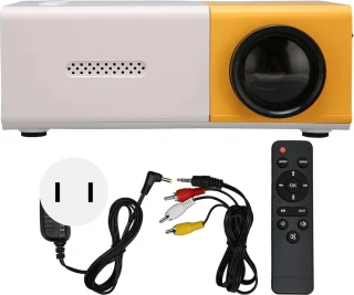 Mini Beamer Micro LED Geelachtig Wit HDMI USB
