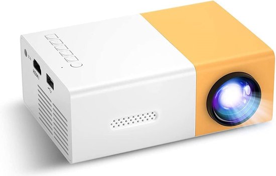 Mini Beamer Micro LED Geelachtig Wit HDMI USB