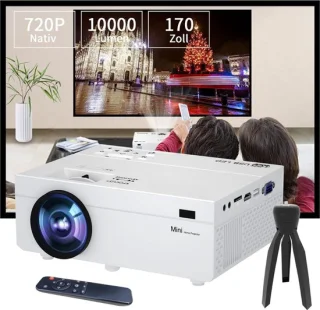 Mini Beamer Mini Projector HDMI USB Wit Draagbaar
