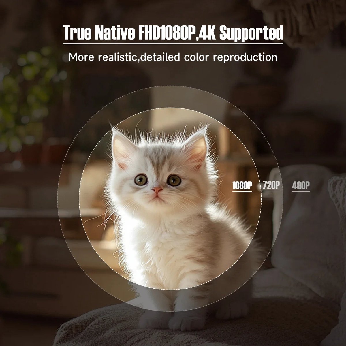 Mini Beamer Projector 1080P Full HD Android Wit
