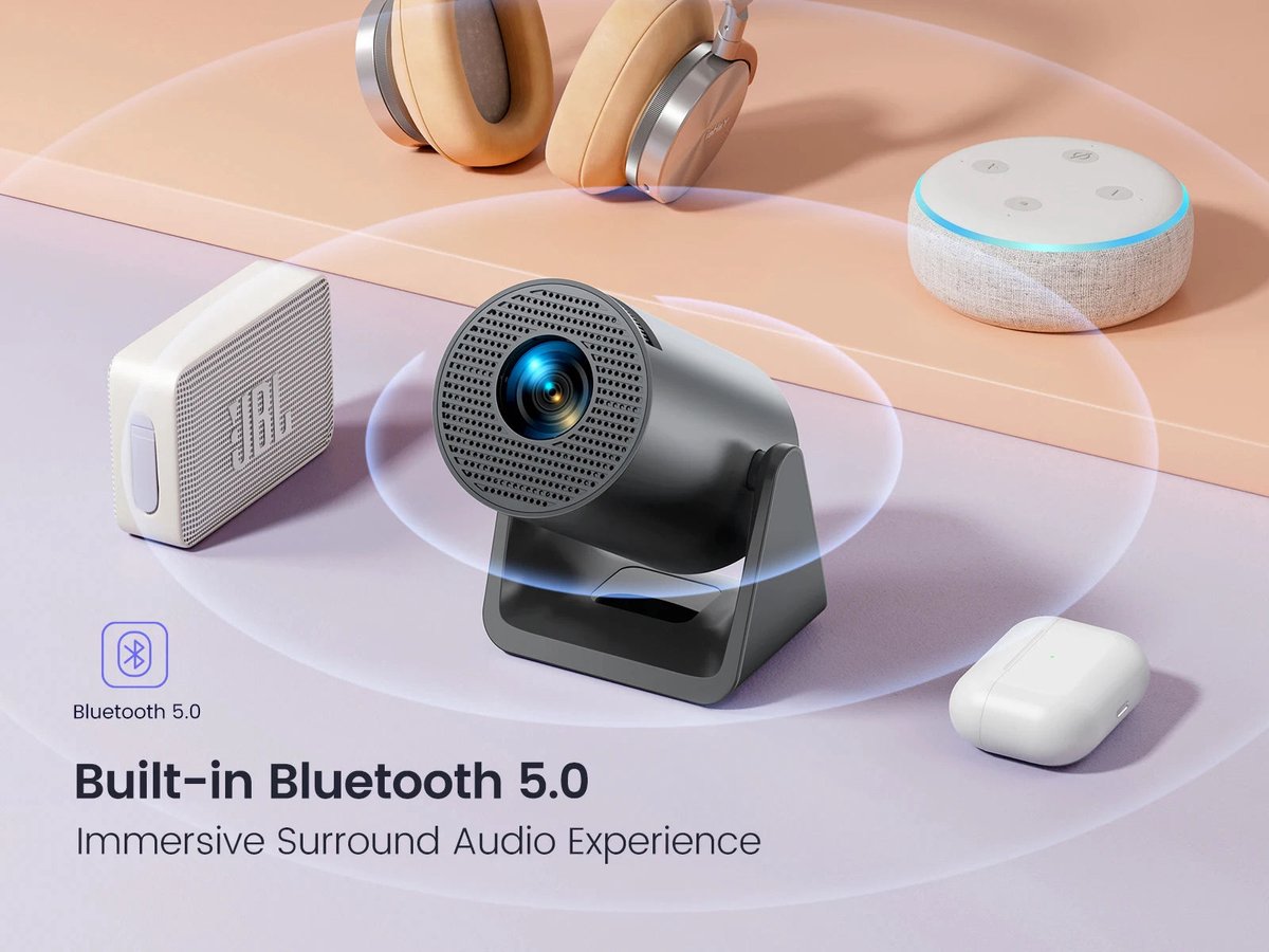 Mini Beamer Projector Android 11 300 ANSI EU Plug