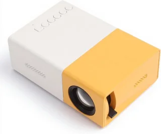 Mini beamer-projector geelachtig wit