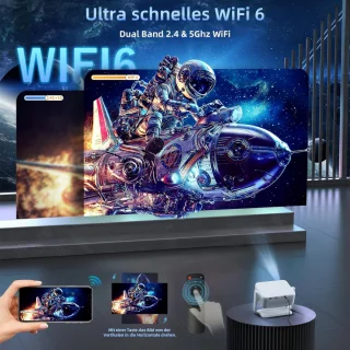 Mini Beamer Projector incl. Projectiescherm - Outdoor & Indoor