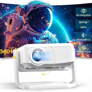 Mini Beamer Projector incl. Projectiescherm - Outdoor & Indoor