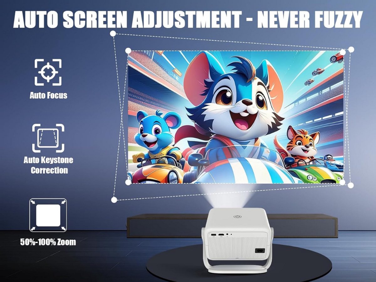 Mini Beamer Projector met Beamerscherm