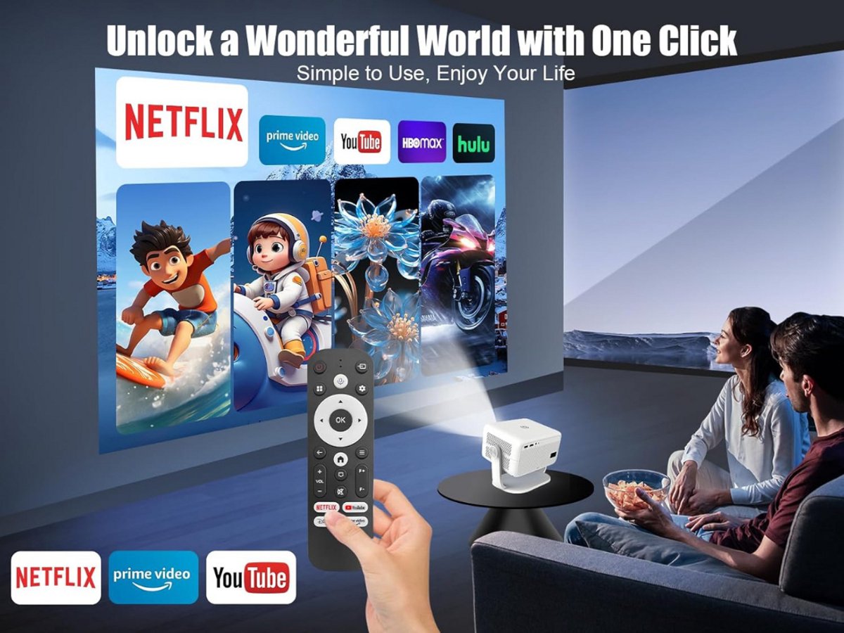 Mini Beamer Projector met Beamerscherm