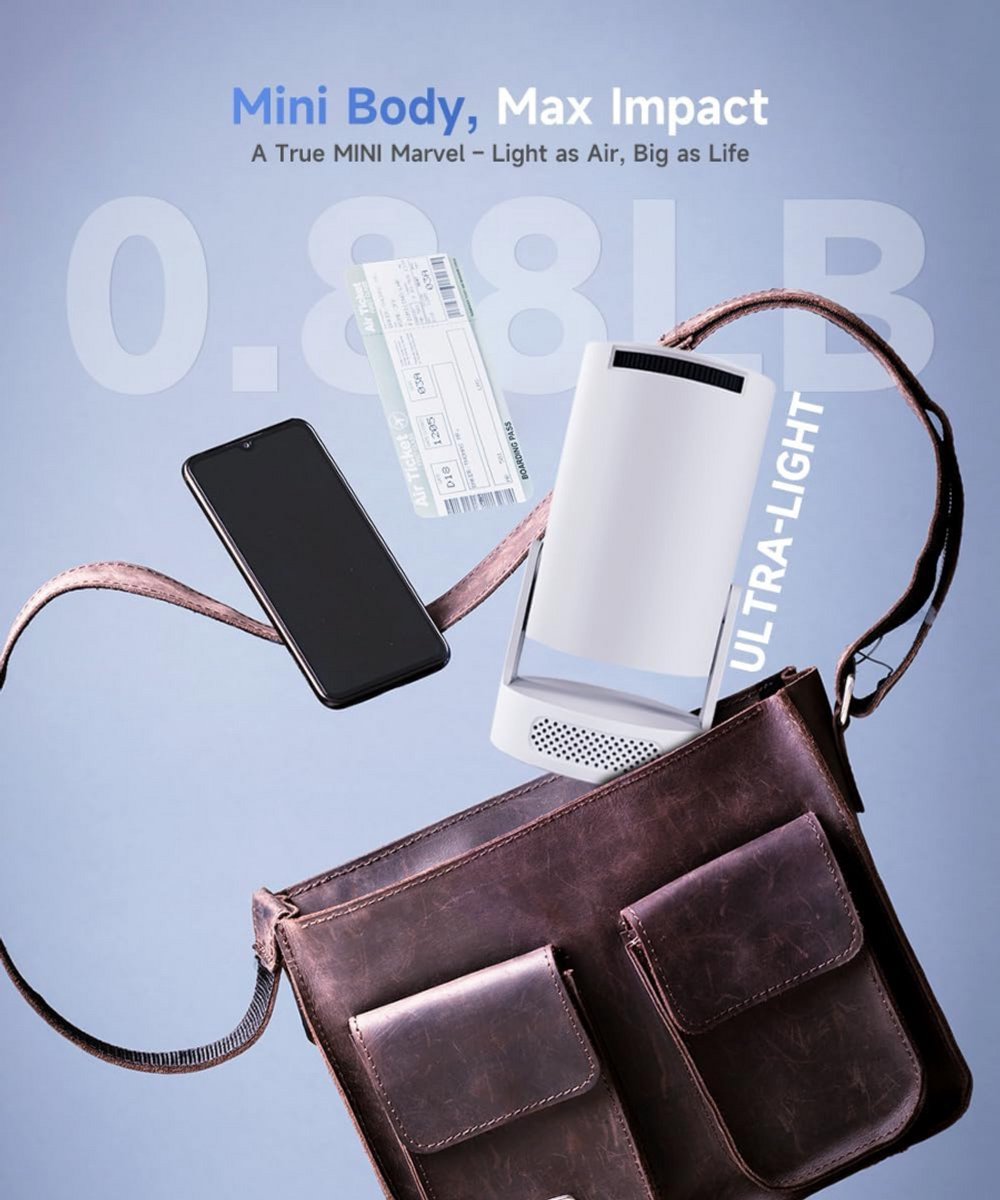 Mini Beamer Projector met Beamerscherm Outdoor & Indoor