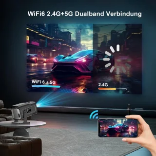 Mini Beamer Projector met Beamerscherm Outdoor & Indoor