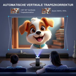 Mini Beamer Projector met Beamerscherm voor Indoor & Outdoor