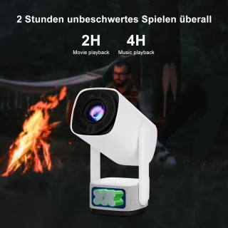 Mini Beamer Projector met Projectiescherm Indoor & Outdoor