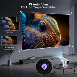 Mini Beamer Projector met Projectiescherm Indoor & Outdoor