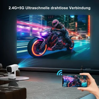 Mini Beamer Projector met Projectiescherm Indoor & Outdoor