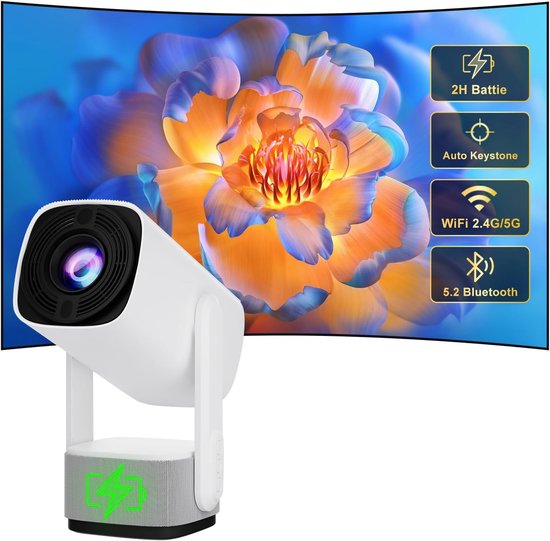Mini Beamer Projector met Projectiescherm Indoor & Outdoor