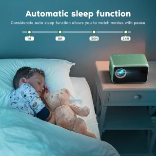 Mini Beamer Projector met Projectiescherm Indoor & Outdoor