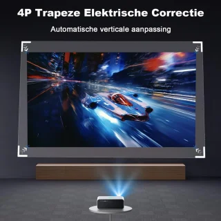 Mini beamer projector met projectiescherm Indoor & Outdoor