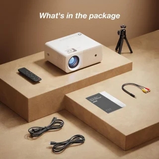 Mini Beamer Projector met Projectiescherm Indoor Outdoor