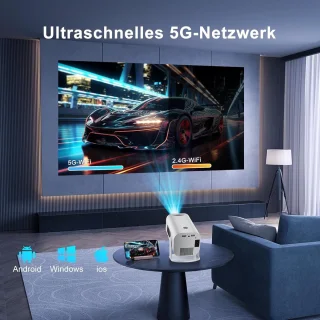 Mini Beamer Projector met Projectiescherm