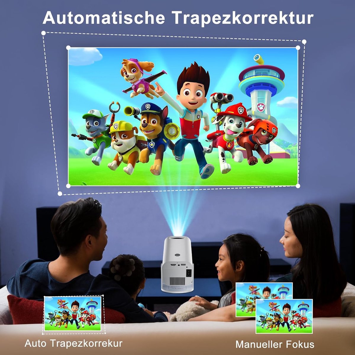 Mini Beamer Projector met Projectiescherm