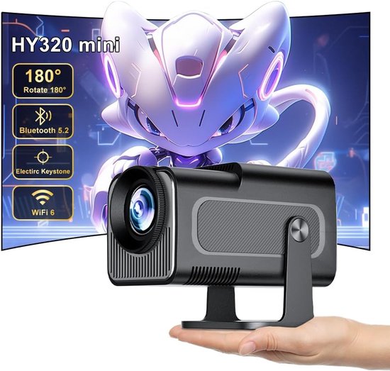 Mini Beamer Projector met Projectiescherm Outdoor & Indoor